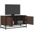 Dulap TV, stejar sonoma, 80x34,5x40 cm, lemn prelucrat și metal GartenMobel Dekor