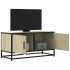 Dulap TV, stejar sonoma, 80x34,5x40 cm, lemn prelucrat și metal GartenMobel Dekor