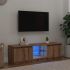 Comodă TV cu lumini LED, alb, 120x30x35,5 cm GartenMobel Dekor