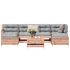 Set canapea de grădină, 7 piese, alb, lemn masiv de pin GartenMobel Dekor