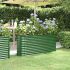 Strat înălțat grădină gri 152x40x68cm oțel vopsit electrostatic GartenMobel Dekor