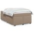 Pat box spring cu saltea, cappuccino, 140x200cm piele ecologică GartenMobel Dekor