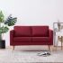 Canapea cu 2 locuri, crem, material textil GartenMobel Dekor