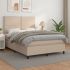 Pat box spring cu saltea, negru, 140x190 cm, piele ecologică GartenMobel Dekor