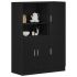 Set dulap de bucătărie 2 piese Lemn negru prelucrat GartenMobel Dekor