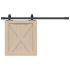 Set glisare ușă mini pentru dulap, oțel carbon, 183 cm GartenMobel Dekor