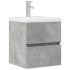 Dulap pentru baie, gri beton, 60x38,5x45 cm, lemn prelucrat GartenMobel Dekor