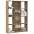 Separator cameră/Bibliotecă, Lemn vechi, 100x24x140 cm, PAL GartenMobel Dekor