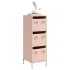 Dulap înalt, roz, 39x35x103,5 cm, oțel GartenMobel Dekor