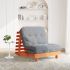 Canapea futon cu saltea, alb, 90x206x11 cm, lemn masiv de pin GartenMobel Dekor