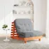 Canapea futon cu saltea, maro, 80x206x11 cm, lemn masiv de pin GartenMobel Dekor