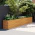 Strat înălțat de grădină, 960x100x36 cm, oțel corten GartenMobel Dekor