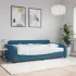 Pat de zi cu saltea, albastru, 90x200 cm, catifea GartenMobel Dekor