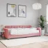 Pat de zi cu saltea, roz, 90x200 cm, catifea GartenMobel Dekor