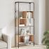 Bibliotecă cu 5 niveluri, negru, 76x33x188,5 cm, lemn prelucrat GartenMobel Dekor