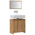 Set mobilier de baie, 2 piese, stejar sonoma, lemn prelucrat GartenMobel Dekor