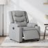 Fotoliu rabatabil electric, gri deschis, textil GartenMobel Dekor