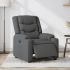 Fotoliu rabatabil electric, gri deschis, textil GartenMobel Dekor