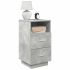 Noptiera cu 2 sertare Negru 36x36x68 cm GartenMobel Dekor