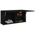 Dulap de perete de baie, negru, 80x25x40 cm, lemn prelucrat GartenMobel Dekor