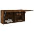 Dulap de perete de baie, negru, 80x25x40 cm, lemn prelucrat GartenMobel Dekor