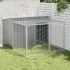 Cușcă câine cu acoperiș antracit 196x91x110 cm oțel galvanizat GartenMobel Dekor