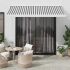 Copertină retractabilă antracit/alb, 4x3 m, textil/aluminiu GartenMobel Dekor