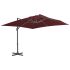 Umbrelă suspendată cu stâlp din aluminiu, taupe, 400x300 cm GartenMobel Dekor