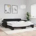 Pat de zi cu extensie și saltele gri deschis 100x200 cm catifea GartenMobel Dekor