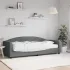 Pat de zi cu saltea, gri închis, 80x200 cm, textil GartenMobel Dekor