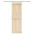 Set piese pentru ușă glisantă, argintiu, 183 cm oțel inoxidabil GartenMobel Dekor