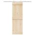 Set piese pentru ușă glisantă, argintiu, 183 cm oțel inoxidabil GartenMobel Dekor