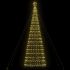 Con de lumină brad de Crăciun, 1534 LED-uri, alb cald, 503 cm GartenMobel Dekor