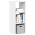 Biblioteci 2 buc, stivuibile, alb, 30x30x80 cm, lemn prelucrat GartenMobel Dekor