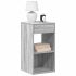 Noptiere cu sertar 2 buc stejar negru 35x34x66,5 cm GartenMobel Dekor