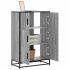Dulapuru stejar afumat 68x35x106,5 cm lemn și metal prelucrat GartenMobel Dekor