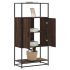 Dulapuru Stejar Sonoma 68x35x139 cm lemn și metal prelucrat GartenMobel Dekor