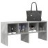 Rafturi pentru pantofi 2 buc stivuibile gri Sonoma 89,5x30x40cm GartenMobel Dekor