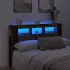 Tăblie de pat cu LED, stejar sonoma, 160x18,5x103,5 cm, lemn GartenMobel Dekor