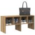 Rafturi pentru pantofi 2 buc stivuibile gri Sonoma 89,5x30x40cm GartenMobel Dekor