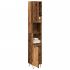 Dulap de baie, negru, 30x30x190 cm, lemn prelucrat GartenMobel Dekor