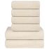 Set prosoape 6 piese alb 360 g/m² 100% bumbac GartenMobel Dekor