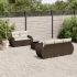 Set mobilier grădină cu perne, 6 piese, gri, poliratan GartenMobel Dekor