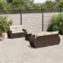 Set mobilier grădină cu perne, 6 piese, gri, poliratan GartenMobel Dekor