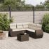 Set mobilier grădină cu perne, 6 piese, gri, poliratan GartenMobel Dekor