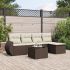 Set mobilier grădină cu perne, 6 piese, gri, poliratan GartenMobel Dekor