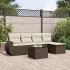 Set canapele de grădină cu perne, 6 piese gri deschis poliratan GartenMobel Dekor