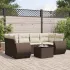 Set canapele de grădină, 7 piese, cu perne, gri, poliratan GartenMobel Dekor