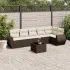 Set canapele de grădină cu perne, 7piese gri deschis poliratan GartenMobel Dekor