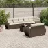 Set mobilier de grădină cu perne, 9 piese, negru, poliratan GartenMobel Dekor